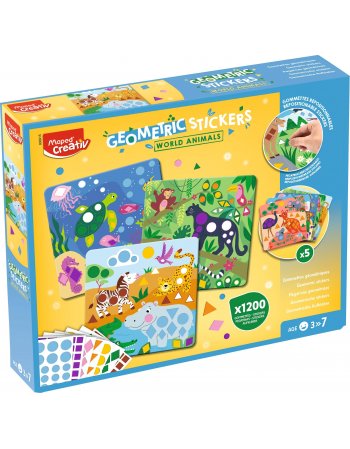 MAPED CREATIVE ΓΕΩΜΕΤΡΙΚΑ ΑΥΤΟΚΟΛΛΗΤΑ ΖΩΑ ΤΟΥ ΚΟΣΜΟΥ 906915