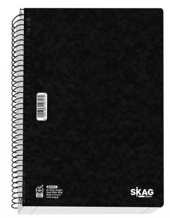 SKAG ΘΕΜΑΤΙΚΑ ΤΕΤΡΑΔΙΑ BLACK BASIC  Α4 5 ΘΕΜΑΤΑ