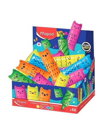 MAPED ΜΑΡΚΑΔΟΡΟΣ ΥΠΟΓΡΑΜΜΙΣΗΣ ΜΙΝΙ FLUO KAWAII ΧΡΩΜΑΤΑ