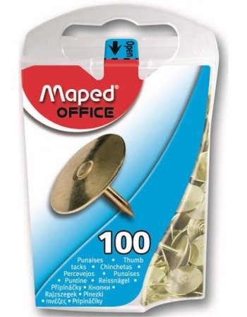 MAPED ΠΙΝΕΖΕΣ ΧΡΥΣΕΣ 10mm 100ΤΕΜ. 311011