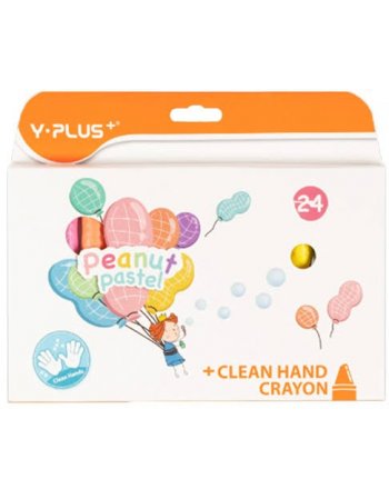 Y-PLUS ΚΗΡΟΜΠΟΓΙΕΣ PEANUT CRAYONS CLEAN HANDS 24TEM....