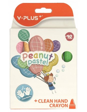 Y-PLUS ΚΗΡΟΜΠΟΓΙΕΣ PEANUT CRAYONS CLEAN HANDS 12TEM....