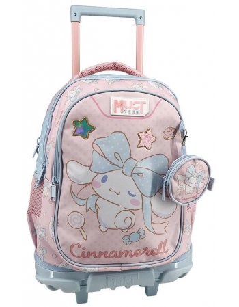 ΣΧΟΛΙΚΗ ΤΣΑΝΤΑ ΤΡΟΛΕΪ ΔΗΜΟΤΙΚΟΥ CINNAMOROLL MUST TEAM 3...