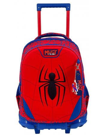ΣΧΟΛΙΚΗ ΤΣΑΝΤΑ ΤΡΟΛΕΪ ΔΗΜΟΤΙΚΟΥ MUST TEAM SPIDERMAN BOW 3...