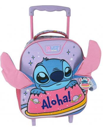 ΣΧΟΛΙΚΗ ΤΣΑΝΤΑ ΤΡΟΛΕΪ ΝΗΠΙΟΥ DISNEY STITCH ALOHA MUST...