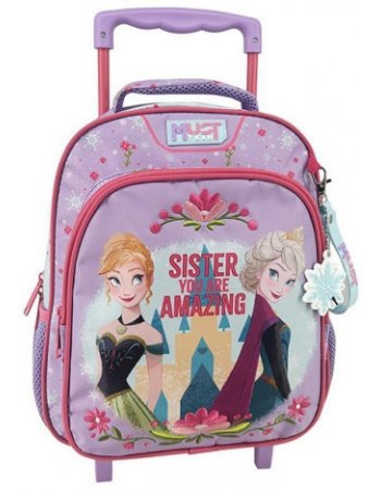ΣΧΟΛΙΚΗ ΤΣΑΝΤΑ ΤΡΟΛΕΪ ΝΗΠΙΟΥ FROZEN MUST TEAM 2 ΘΗΚΕΣ