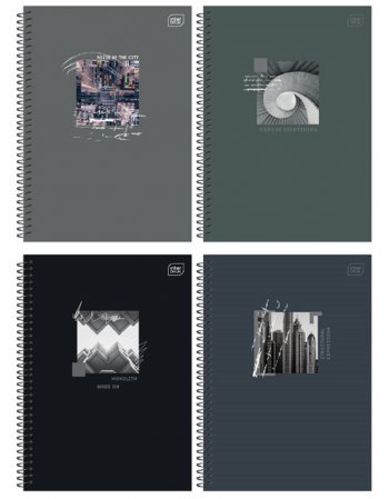 ΤΕΤΡΑΔΙO ΣΠΙΡΑΛ A4 INTERDRUK ARCHITECTONIC 1Θ