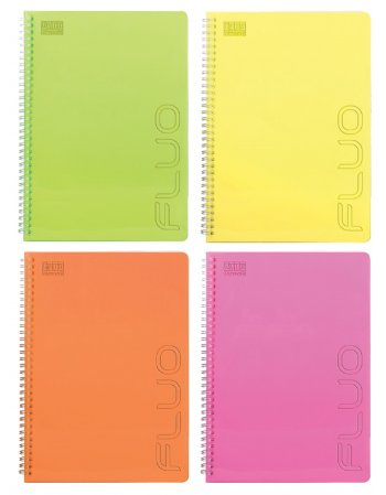 ΤΕΤΡΑΔΙΟ ΣΠΙΡΑΛ Α4  FLUO 80 ΦΥΛΛΩΝ