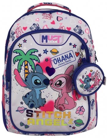 ΣΧΟΛΙΚΗ ΤΣΑΝΤΑ ΠΛΑΤΗΣ ΔΗΜΟΤΙΚΟΥ DISNEY STITCH - ANGEL...