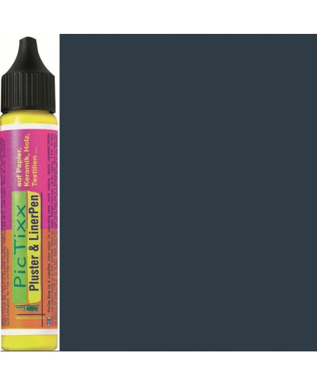 ΧΡΩΜΑ PIC TIXX PLUSTER &LinerPEN 25ml ΜΑΥΡΟ