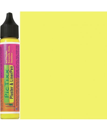 ΧΡΩΜΑ PIC TIXX PLUSTER &LinerPEN 25ml ΚΙΤΡΙΝΟ