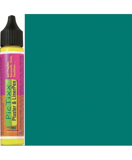 ΧΡΩΜΑ PIC TIXX PLUSTER &LinerPEN 25ml ΠΡΑΣΙΝΟ ΣΚΟΥΡΟ