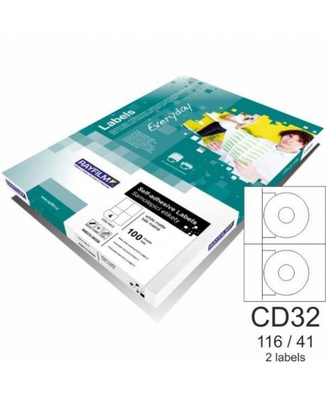 ΕΤΙΚΕΤΕΣ RAYFILM ECO Α4 CD 116/41mm 100φ.