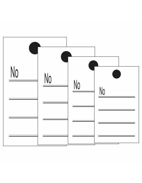 ΕΤΤΙΚΕΤΕΣ ΚΑΠΝΟΥ Νο 2 3,5x7,5 (πακέτο 500 τεμ.)