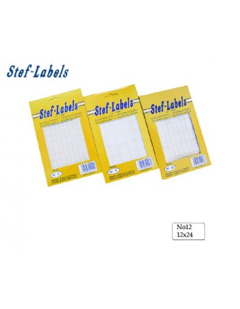 STEF ΕΤΙΚΕΤΤΕΣ ΛΕΥΚΕΣ 024x012mm 44/Φ. 40