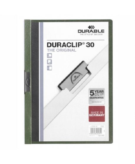 ΝΤΟΣΙΕ ΠΛΑΣΤΙΚΑ ΚΛΙΠ DURACLIP 30 (30φύλλα) ΠΡΑΣΙΝΟ