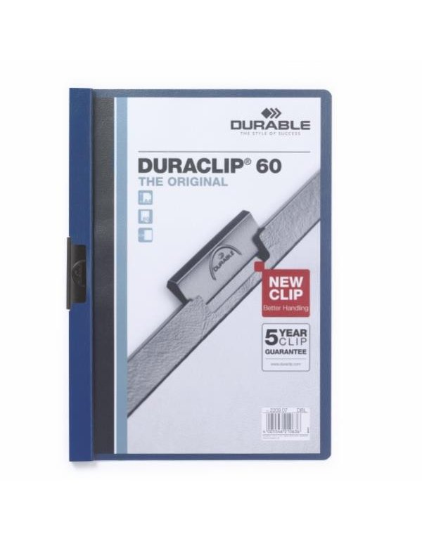 ΝΤΟΣΙΕ ΠΛΑΣΤΙΚΑ ΚΛΙΠ DURACLIP 60 (60φύλλα) ΜΠΛΕ