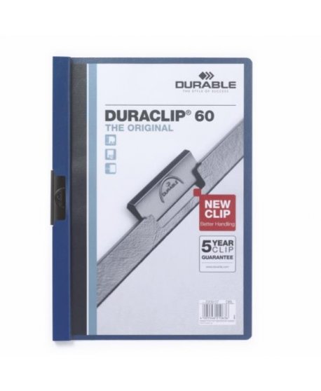 ΝΤΟΣΙΕ ΠΛΑΣΤΙΚΑ ΚΛΙΠ DURACLIP 60 (60φύλλα) ΜΠΛΕ
