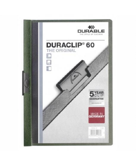 ΝΤΟΣΙΕ ΠΛΑΣΤΙΚΑ ΚΛΙΠ DURACLIP 60 (60φύλλα) ΠΡΑΣΙΝΟ